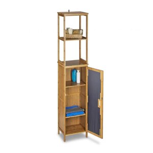 Бамбуковий прямокутний піднос для організації зберігання, 3 x 40 x 15 см для ванної кімнати 5 полиць