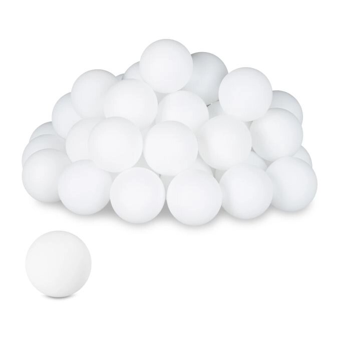 Білі кульки для пивного пінг-понгу в наборі 144 шт. від компанії магазин Апельсин - фото 1