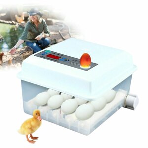 Цифровий інкубатор, автоматичний інкубатор, інкубатор на 16 курячих яєць, інкубатор з поворотним механізмом