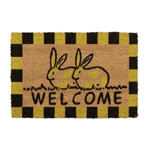 Кокосовий килимок Ласкаво просимо з зайчиком