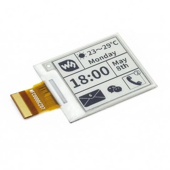 E-Paper E-Ink 1,54  200x200px - Дисплей (без модуля) - Waveshare 12561 від компанії магазин Апельсин - фото 1