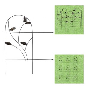 Декоративний бордюр-огорожа Метелики для квітників, 5 панелей, метал