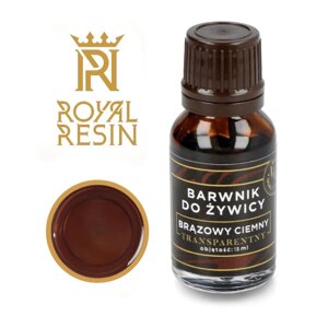 Епоксидна фарба Royal Resin - прозора рідина - 15 мл - темно-коричнева