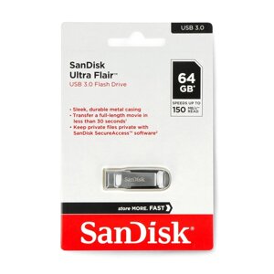 SanDisk Ultra Flair - USB 3.0 Pendrive 64 ГБ