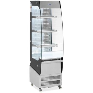 Холодильна шафа - 220 л - 3 полиці - 2 - 12 °C - LED - нержавіюча сталь / загартоване скло - Royal Catering