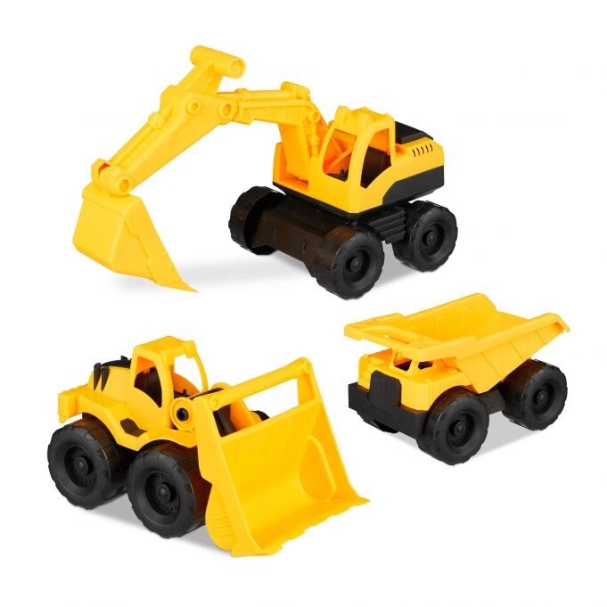Іграшкові будівельні машини Набір з 3 штук від компанії магазин Апельсин - фото 1