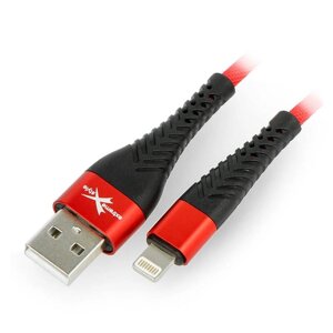 Кабель eXtreme Spider USB A - Lightning для iPhone / iPad / iPod 2м - червоний