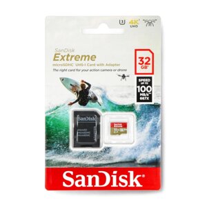 Карта пам'яті SanDisk Extreme 667x microSD 32 ГБ 100 МБ/с UHS-I класу 10 з адаптером