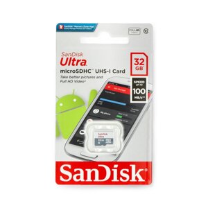Карта пам'яті SanDisk Ultra microSD 32 ГБ 100 МБ/с UHS-I класу 10