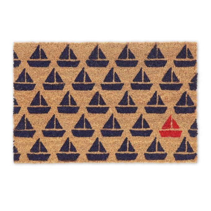 Кокосовий килимок з корабельним візерунком від компанії магазин Апельсин - фото 1