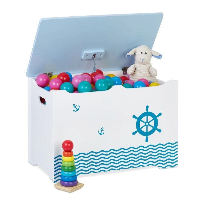 Комод для іграшок в морському дизайні від компанії магазин Апельсин - фото 1