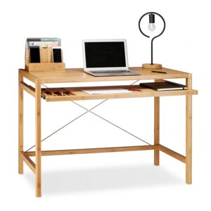 Комп'ютерний стіл з дерева з шухлядою для клавіатури