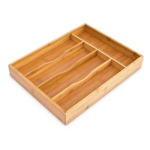 Коробка для столових приборів бамбукова 34x25x4,5см