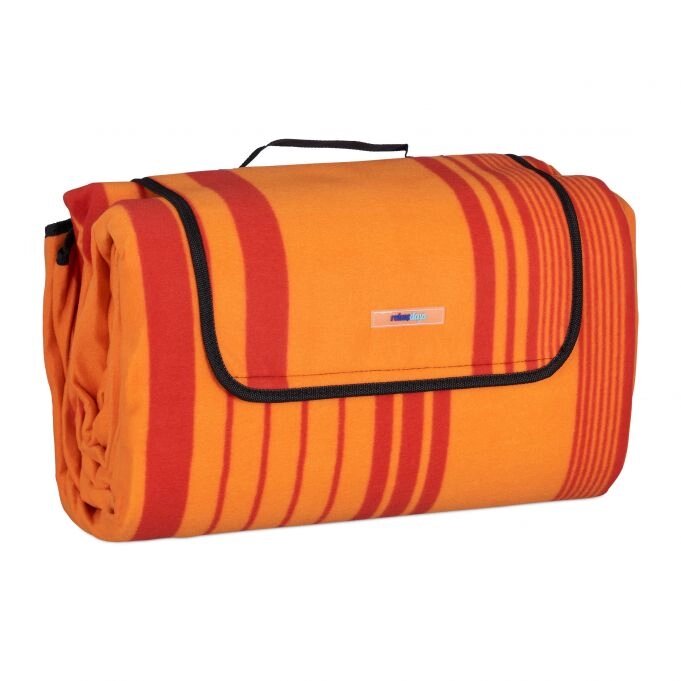 Ковдра для пікніка XXL 200x300 см оранжево-червона від компанії магазин Апельсин - фото 1