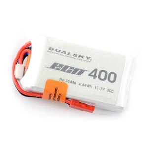 Літій-полімерна батарея Li-Pol Dualsky Package 400mah 350C 3S 11.1 V, 54 x 30,5 x 15 мм