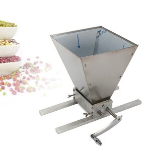 2 ролики регульований солодовий зерновий млин Дробарка для ячменю Дробарка для ячменю Домашнє пивоваріння солодовий
