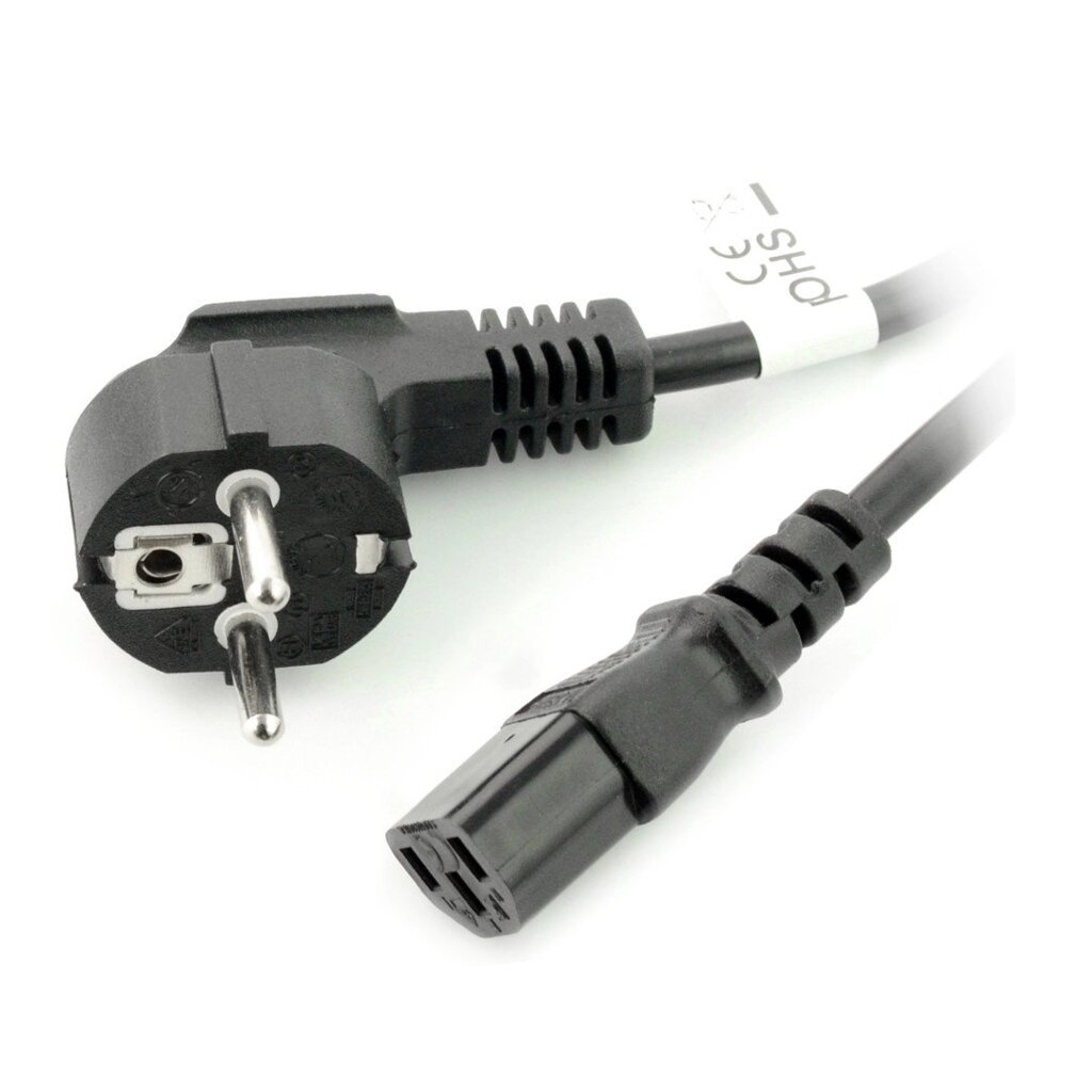 Мережевий кабель IEC 10 м VDE - чорний від компанії магазин Апельсин - фото 1