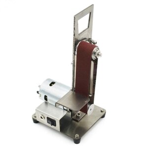 Міні-електрична стрічкова машина DIY Полірувальна машина Шліфувальна машина з фіксованим кутом заточування