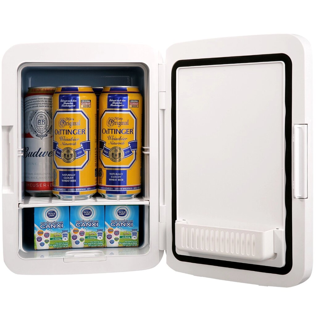 Міні-холодильник VEVOR 10 л / 12 банок, 2 в 1 невеликий холодильник з функцією охолодження та нагрівання, блокування від компанії магазин Апельсин - фото 1
