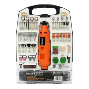 Міні-шліфувальна машина - Свердлильний верстат Kraft Dele 270 Вт + аксесуари - 235 елементів - KD10245