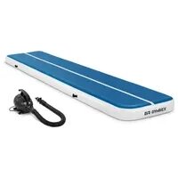 Набір Надувний спортивний мат з повітряним насосом - 500 x 100 x 20 см - 250 кг - синій/білий від компанії магазин Апельсин - фото 1