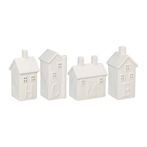 Набір з 4 керамічних будиночків для заварювання чаю "Дім"