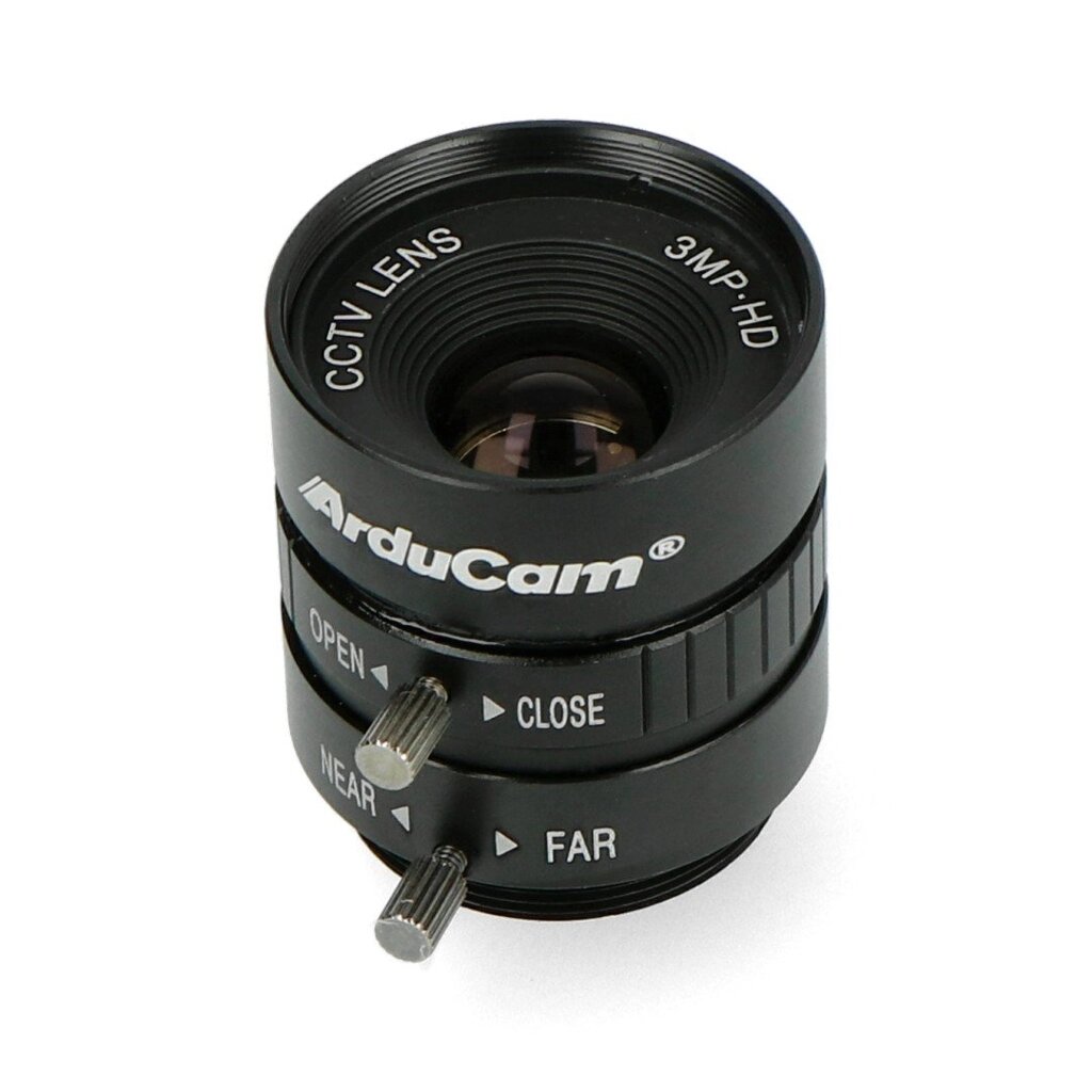 Об'єктив CS Mount 12 мм - ручне регулювання фокусу - для камери Raspberry Pi - ArduCam LN040 від компанії магазин Апельсин - фото 1