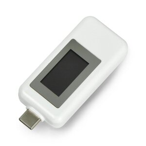 USB-тестер Keweisi KWS-1802C Вимірювач струму та напруги від порту USB-C - білий