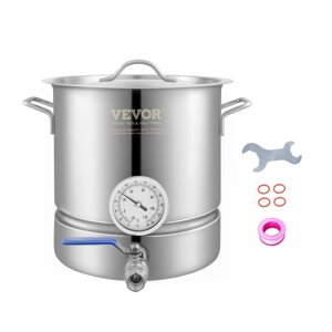 Пивоварний чайник VEVOR пивоварний чайник пивоварна система 18,92 л пивоварний набір заторний чайник 280 х 290 мм,