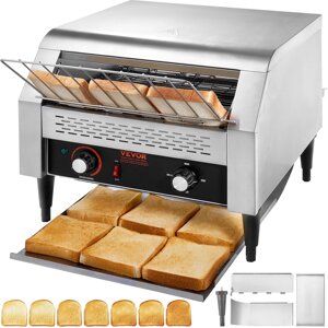Конвеєрний тостер VEVOR 1770 Вт конвеєрний тостер, ланцюговий тостер, три багатофункціональних режими роботи 450