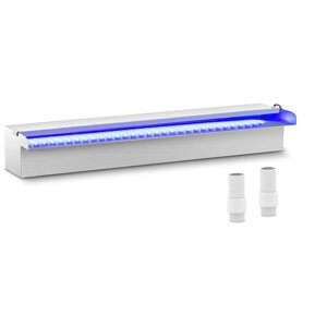 Душ - 60 см - світлодіодне освітлення - синій / білий - відкритий вилив води
