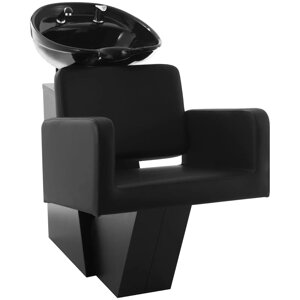 Перукарська мийка зі стільцем - 600 x 505 мм - чорний