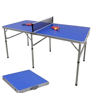 Складаний стіл для настільного тенісу 60 * 30 * 30 дюймів з 2 битами + 3 м'ячі для настільного тенісу