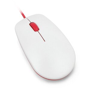 Дротова оптична миша Raspberry Pi 4B / 3B + / 3B / 2B офіційна - червона та біла_.