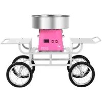 Набір машинок для солодкої вати з шасі - 52 см - рожевий/білий