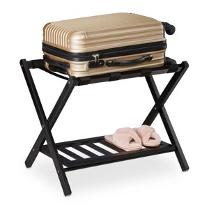 Складна підставка для багажу з 2 полицями
