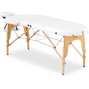 Масажний стіл складаний - 185-211 x 70-88 x 63-85 см - 227 кг - Білий