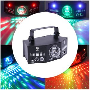 7-Eyes LED RGB Світло DJ Проектор Дискотека Сценічне освітлення Світловий ефект DMX Ефект Прожектор Вечірка Бар День