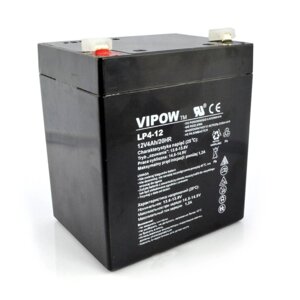 Гелевий акумулятор 12В 4Ач Vipow