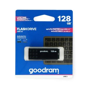 Флеш-накопичувач GoodRam - USB 3.0 Pendrive - UME3 чорний 128 ГБ