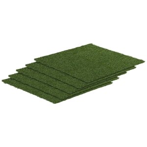 Штучна трава - Набір з 5 штук - 100 х 100 см - Висота: 30 мм - Частота стібків: 14/10 см - Стійкий до ультрафіолету
