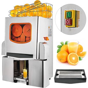 VEVOR апельсиновий соковижималка електрична комерційна цитрусовий соковижималка апельсиновий сік машина з нержавіючої