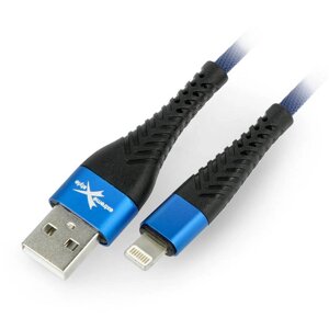 Кабель eXtreme Spider USB A - Lightning для iPhone / iPad / iPod 2м - синій