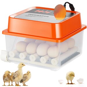 VEVOR Інкубатор для яєць 12шт Інкубатор брудер автоматичний поворотний курячий інкубатор інкубатор для яєць моторний