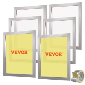 Набір для трафаретного друку VEVOR, 6 алюмінієвих рамок для трафаретного друку, рамка для трафаретного друку 50,8 x 61