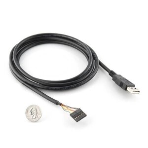 Перетворювач USB-UART FTDI 5V на USB-кабель 1,9 м - SparkFun DEV-09718