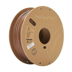 Нитка полімерна PolyTerra PLA 1,75 мм 1 кг - Земляний коричневий