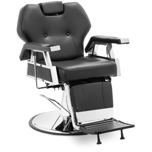Стильний стілець з підставкою для ніг - 59 - 69 см - 150 кг - Чорний