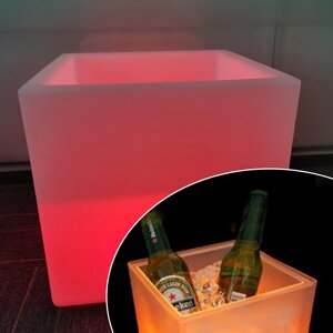 Світлодіодне відро для льоду 16 кольорів, що змінюють колір Охолоджувач для шампанського Охолоджувач для напоїв
