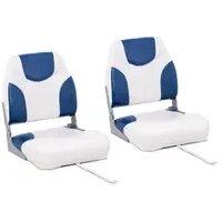 Сидіння для човна - 2 штуки - 42 x 50 x 51 см - синій, білий